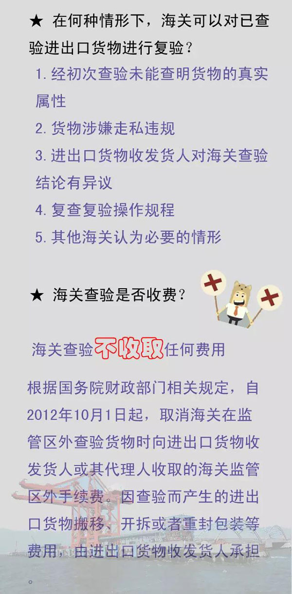 進(jìn)出口貨物查驗須知